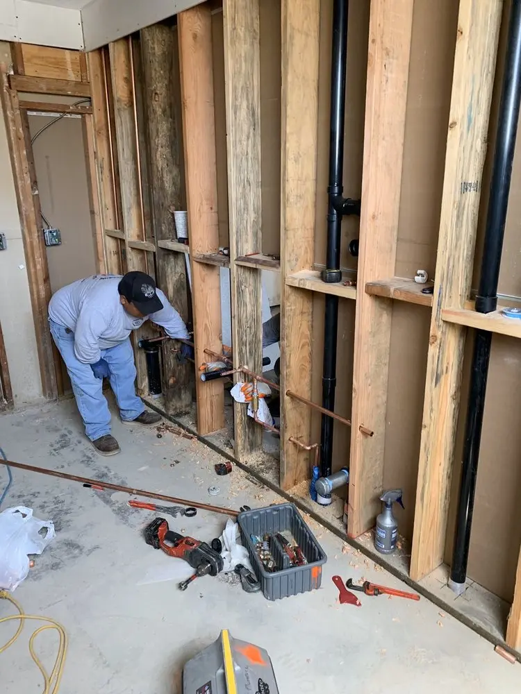 Commercial rough-in plumbing for Water Heater Replacement in Lemoyne
